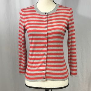 Banana Republic Striped Silk BlendCardigan Sz S